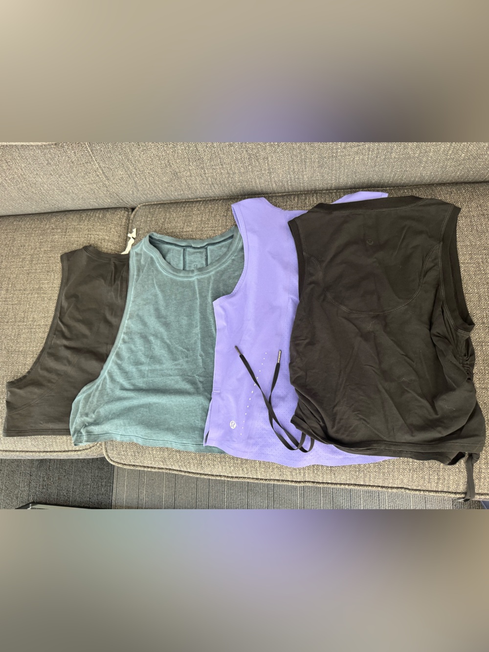 lululemon athletica Women’s Lavender and Teal Tank Tops - Pack
